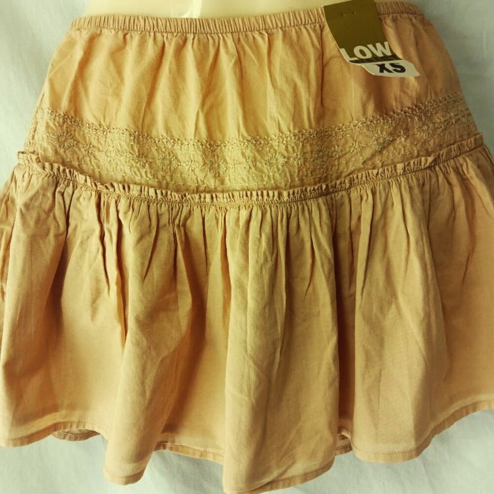 Women's Maize Yellow Low Waist Mini Skirt Size XS NWT